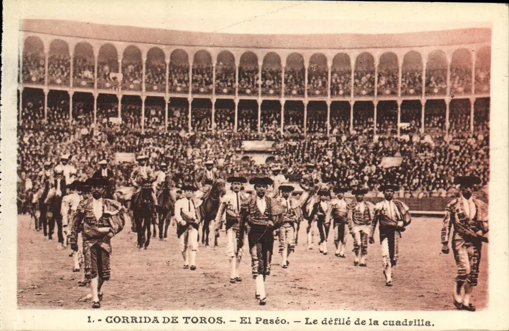 Corrida de Toros — Der Aufmarsch der Cuadrilla — Manier, Éditeur d'Art, Nice - Vorderseite