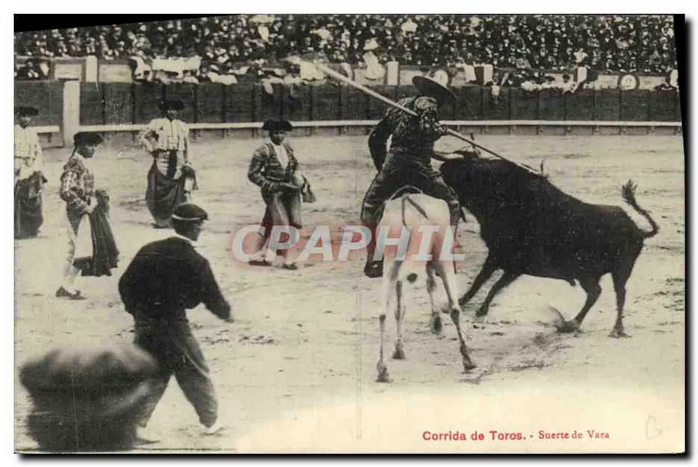 Corrida de Toros — Suerte de Vara — Verlag Paracah, Bilbao - Vorderseite