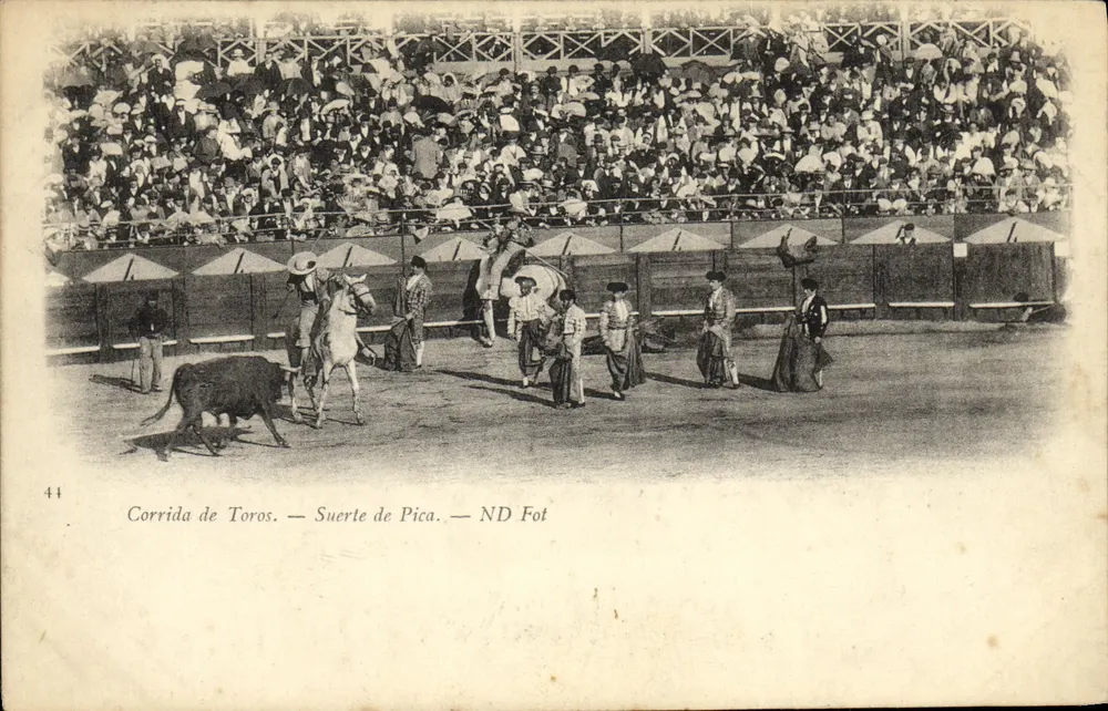 Corrida de Toros — Suerte de Pica — ND Fot - Vorderseite