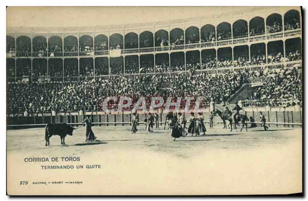 Corrida de toros — Terminando un quite — Hauser y Menet, Madrid, n° 579 - Vorderseite