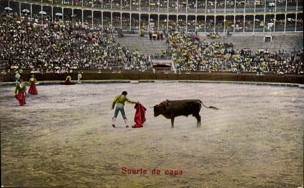 Suerte de capa — Stierkampfplatz — Nr. 4666 - Vorderseite