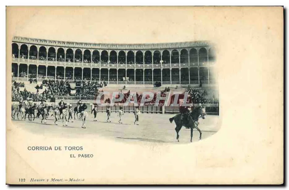 Stierkampf — El Paseo — Hausser y Menet, Madrid, n° 123 - Vorderseite