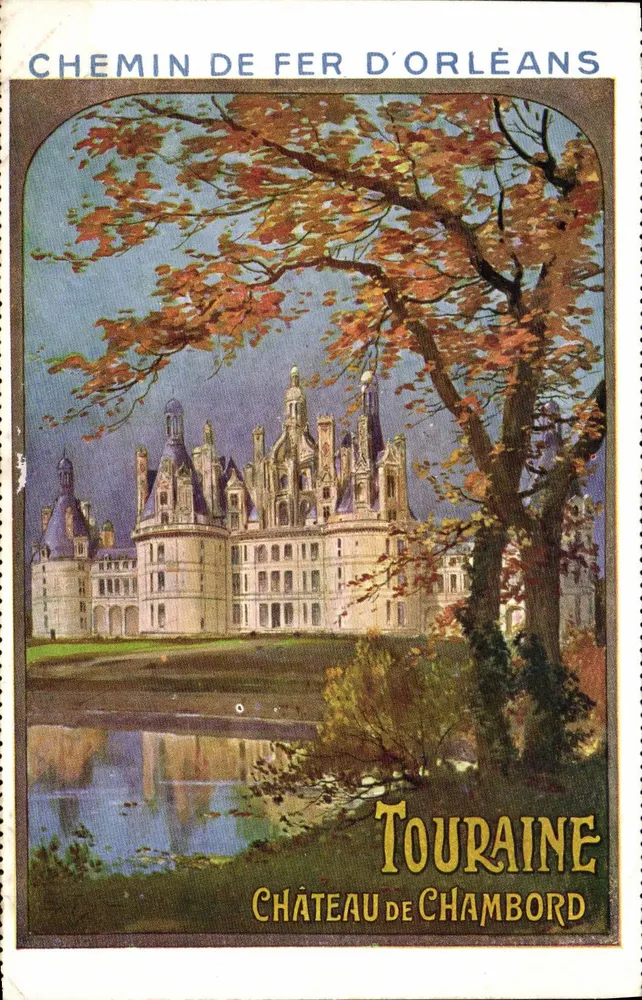 Schloss Chambord — Touraine — Chemin de Fer d'Orléans - Vorderseite