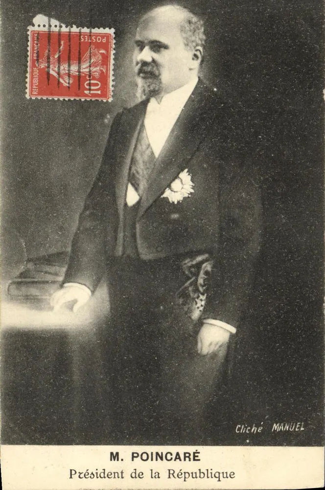 M. Poincaré — Präsident der Republik — Cliché Manuel - Vorderseite