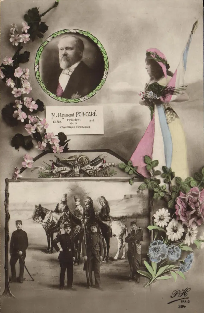 Herr Raymond Poincaré — Präsident der Französischen Republik — 1913 — P.K. Paris 364 - Vorderseite