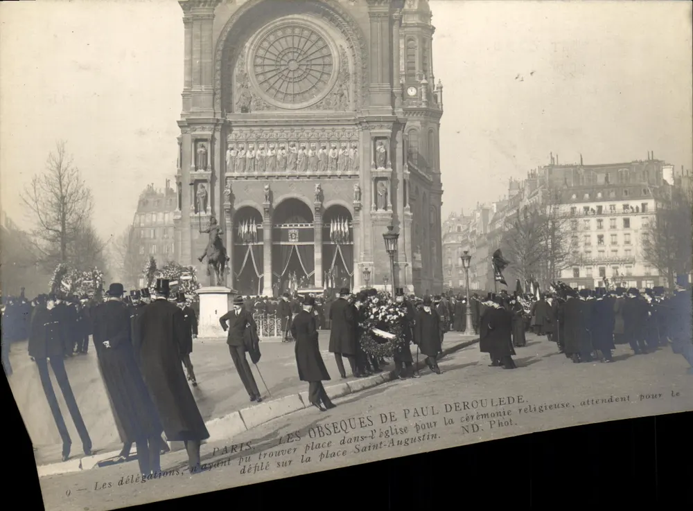 Paris — Die Beisetzung von Paul Deroulede — ND. Foto. - Vorderseite