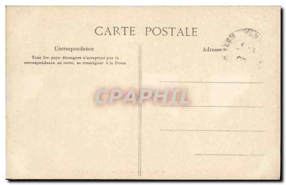 Besuch Seiner Majestät Alphonse XIII in Paris — Vor der spanischen Botschaft — Die Diplomaten — C.L.C. - Rückseite