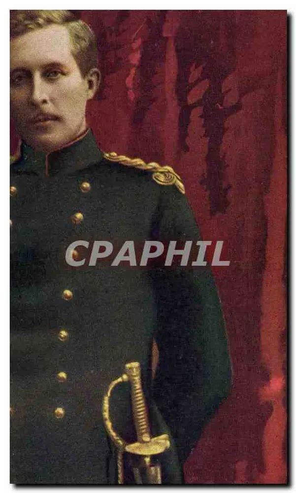 Retrato de um oficial em uniforme — editor não visível — número de série não visível - Frente
