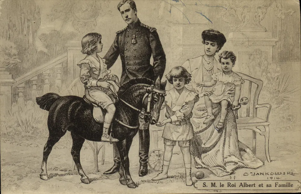 Seine Majestät König Albert und seine Familie — Verlag E. Jankowski, 1914 - Vorderseite
