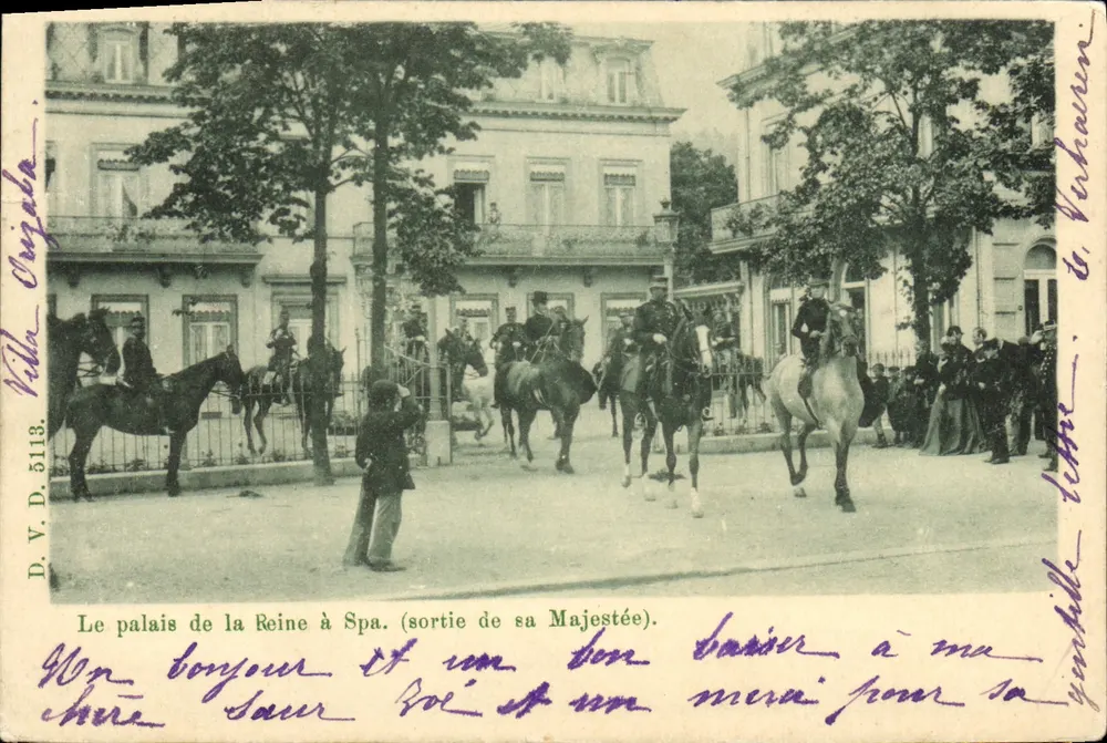 Palast der Königin in Spa — Ausritt ihrer Majestät — Éditeur D.V.D. n° 5113 - Vorderseite