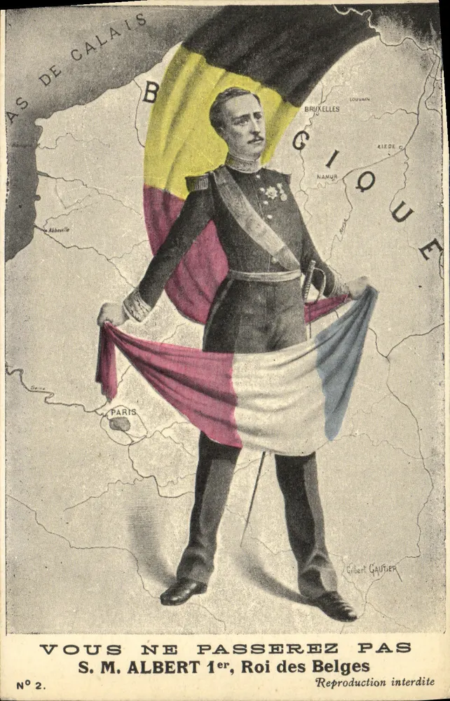 S.M. Albert I, König der Belgier — Reproduktion verboten — Gilbert Gautier, Nr. 2 - Vorderseite