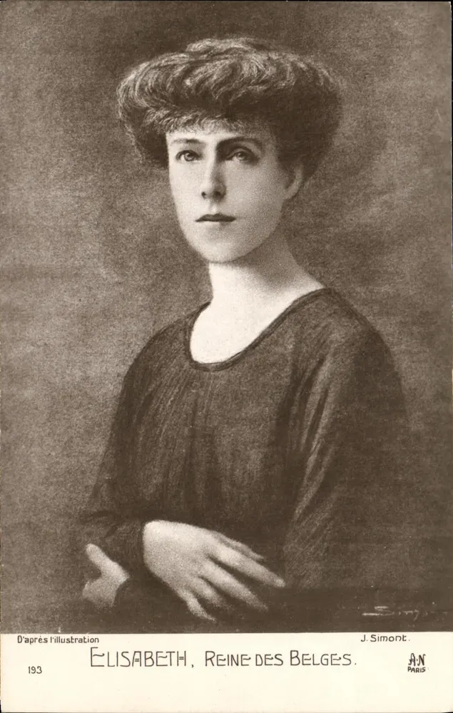 Elisabeth, Rainha da Bélgica — retrato — J. Simont, Paris, 193 - Frente