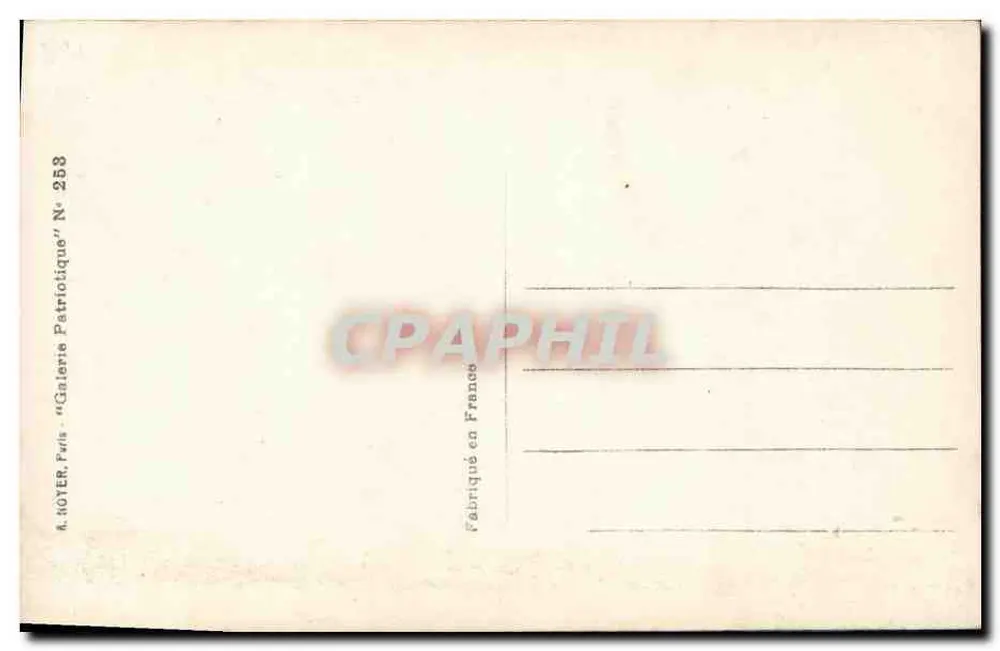 S.A.R. Princesa Marie-José da Bélgica — Cliché Boute, Bruxelas, N° 253 - Verso