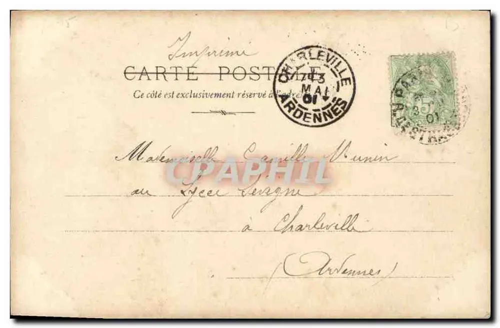 Guillaume II, Kaiser von Deutschland — S.I.P. Paris, Serie Nr. 16 - Rückseite