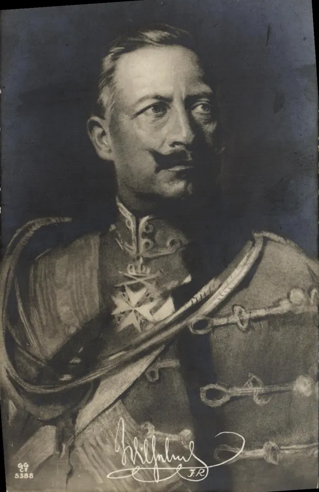 Portret cesarza Franciszka Józefa I Austrii — podpis i numer seryjny — wydawca F.R. - Awers