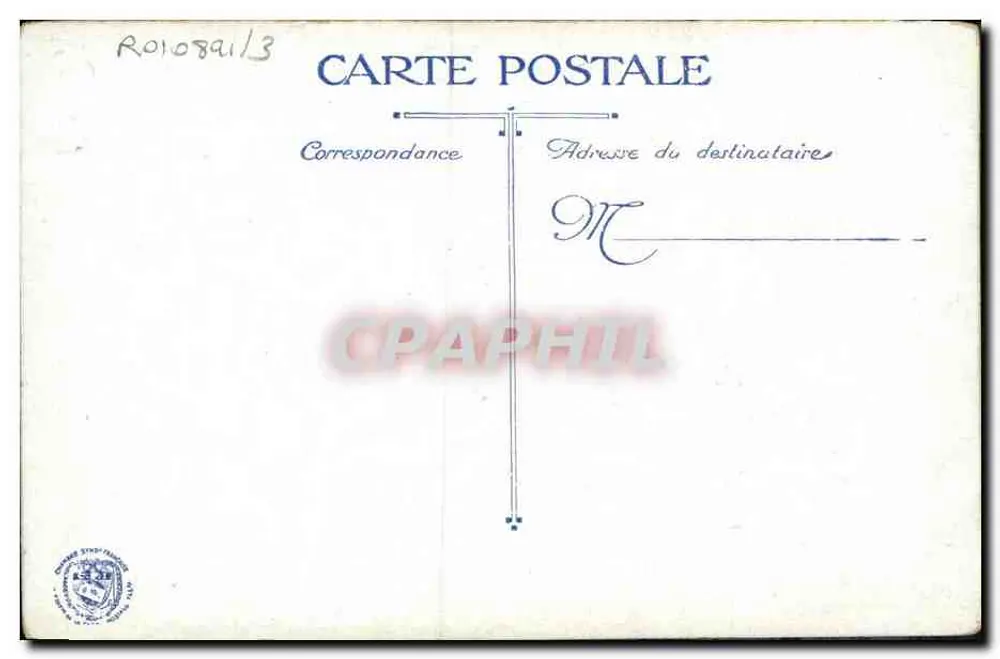 Retrato de um homem em uniforme militar — editor LVO, n° de série P.1 - Verso