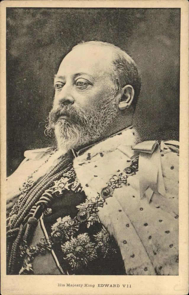 Sua Altezza Reale Edward VII — Król Anglii — fototypia - Awers