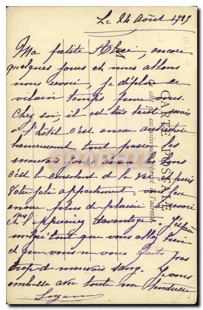 S.A.I. O Príncipe Napoléon — retrato em traje — editor desconhecido - Verso