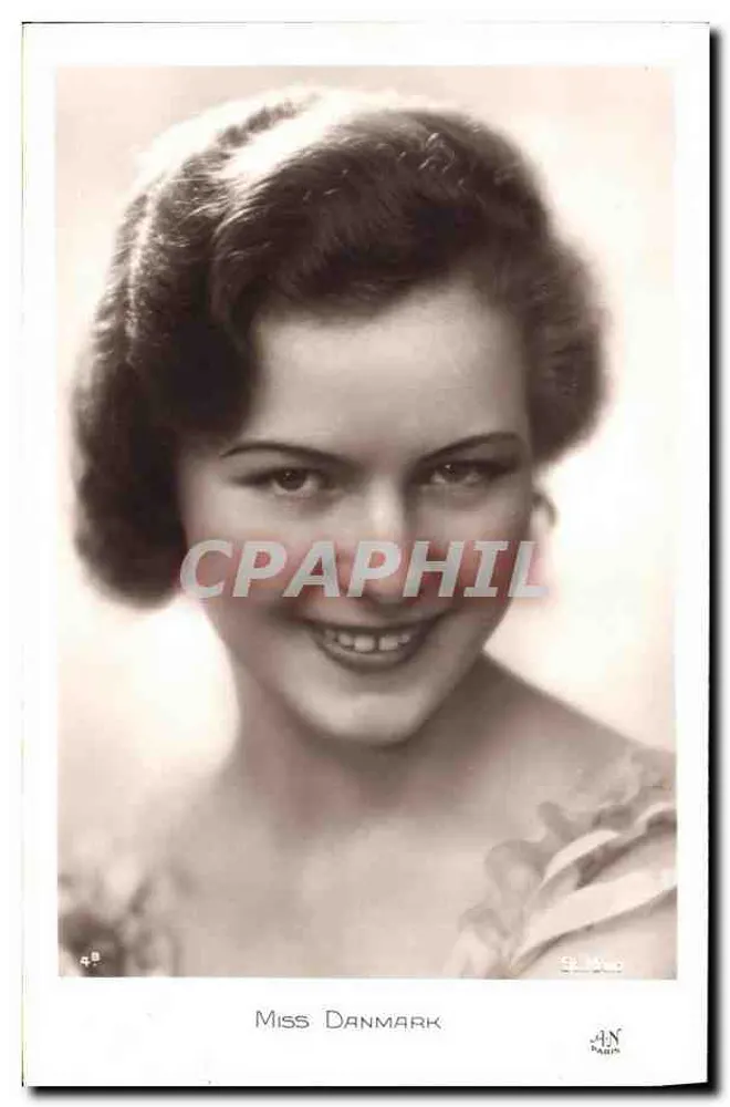 Miss Danmark — retrato — editor JAN, n°49 - Anverso