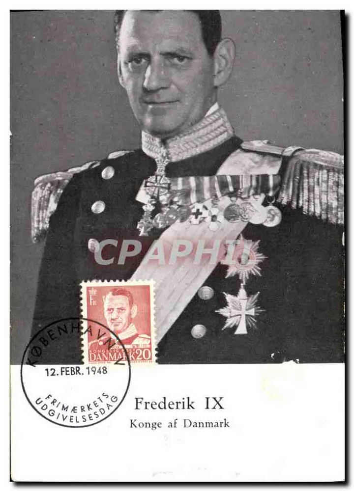 Frederik IX — roi de Danemark — éditeur : København - Awers