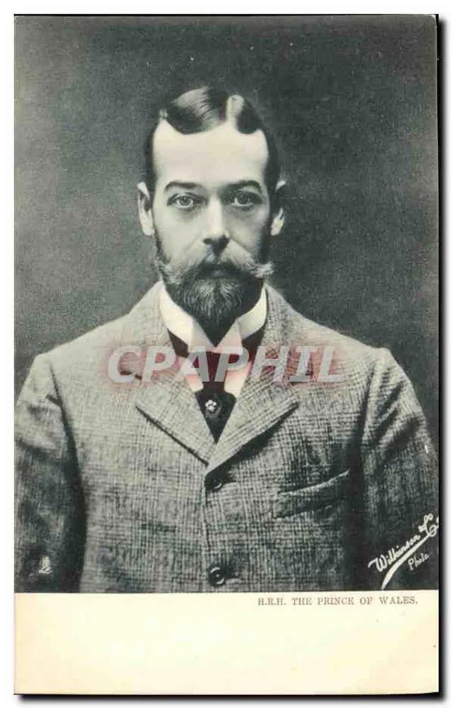 H.R.H. Der Prinz von Wales — Portraitfoto — Williamson & Co. Photo - Vorderseite