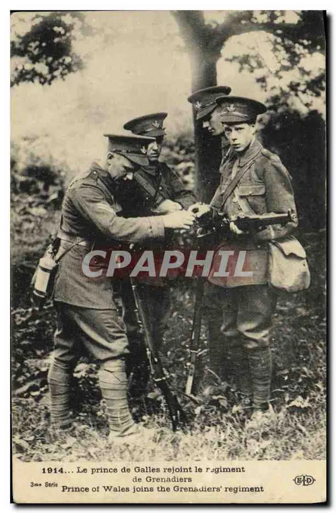 Der Prinz von Wales tritt dem Grenadiers-Regiment bei — 3. Serie — Verlag BPD - Vorderseite
