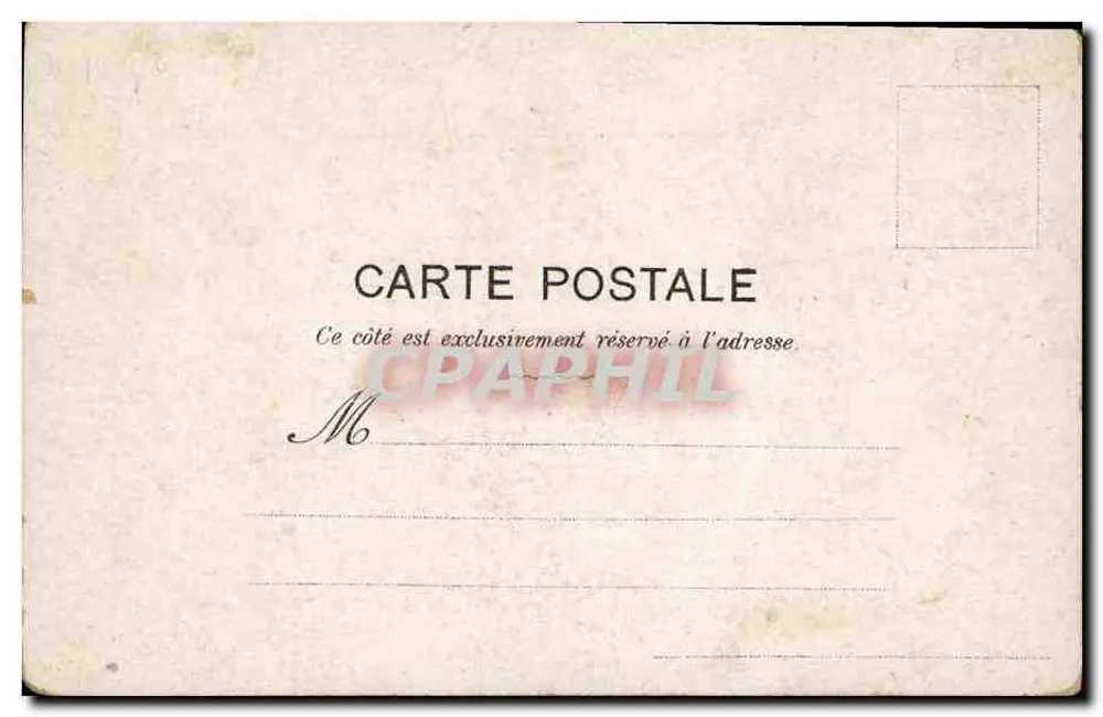 Edouard VII — Rei da Inglaterra — carta postal - Verso