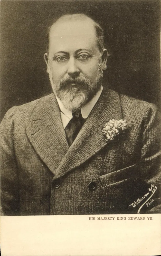 Sua Alteza Real o Rei Eduardo VII — retrato oficial — Wilkinson Photo - Frente