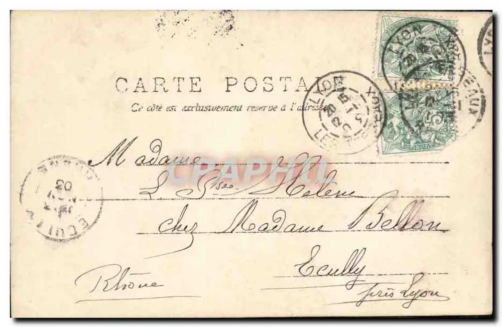 Femme au bord de fenêtre — scène intérieure — éditeur R.P.I. n°4 - Rückseite