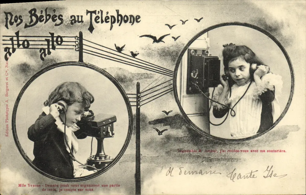 Unsere Babys am Telefon — Ausgabe A. Bergoret et Cie, Nr. 148 - Vorderseite