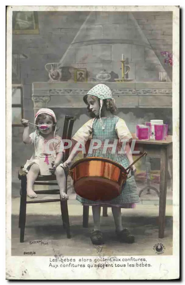 Zwei Kinder in der Küche — Sazzara & Plut — n° 8409/5 - Vorderseite