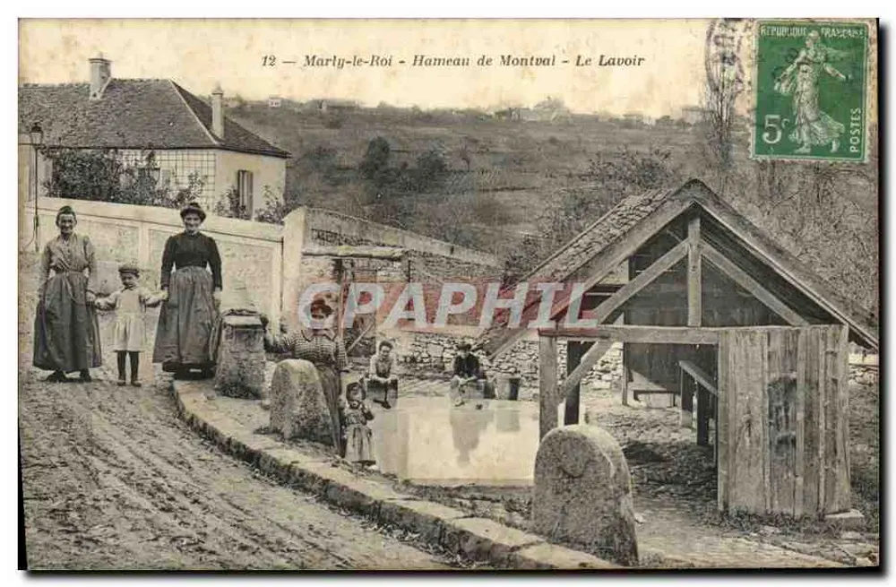 Marly-le-Roi - Hameau de Montval - Das Waschhaus — A. Bourdier, Verleger, Versailles - Vorderseite