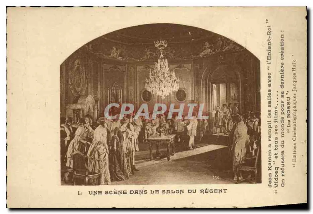 Eine Szene im Salon des Régent — Saal des Films "L'Enfant-Roi" — Éditions Cinématographiques Jacques Haik, Nr. 146 - Vorderseite