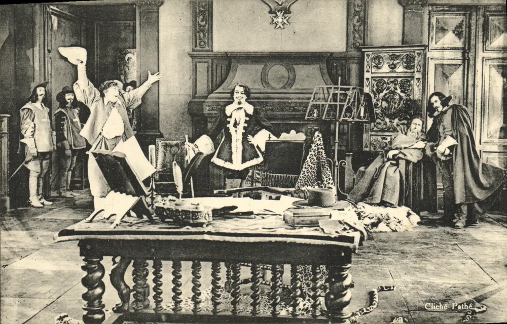Die drei Musketiere — Film-Szene — Pathé Cliché - Vorderseite