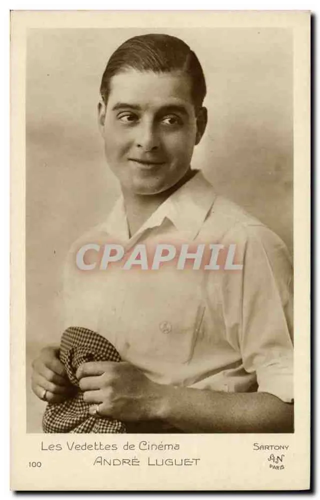 André Luguet — As Estrelas do Cinema — Sartony, n°100 - Frente