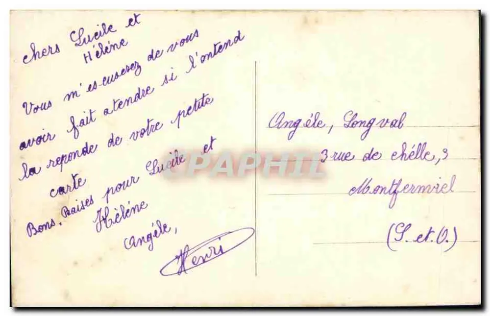 Crianças brincando com um vaso de flores — Atelier Noyer, n° 13928 - Verso