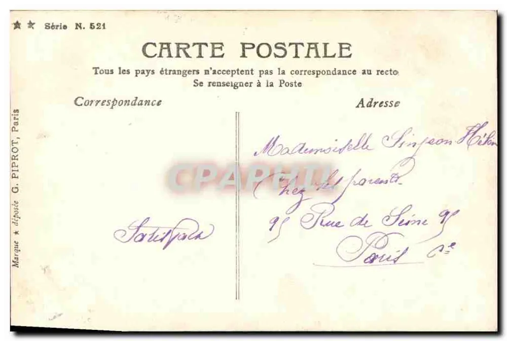 Napoléon Intime — Szene VII — Faisons donner l'artillerie — V. Maruel - Rückseite
