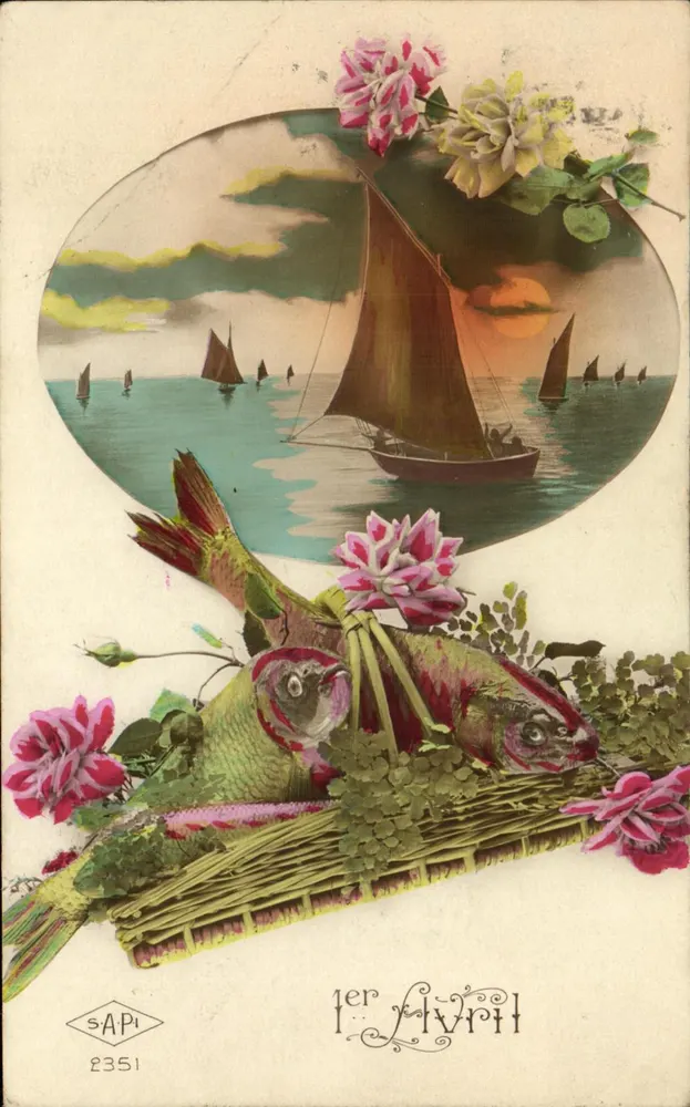 Fischen und Blumen — SAPI n°2351 - Vorderseite