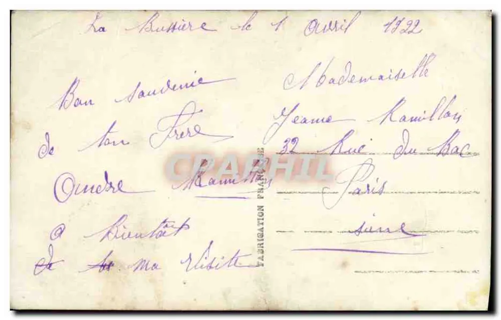 Junge Mann in Anzug — 1. April — Jos 220 - Rückseite