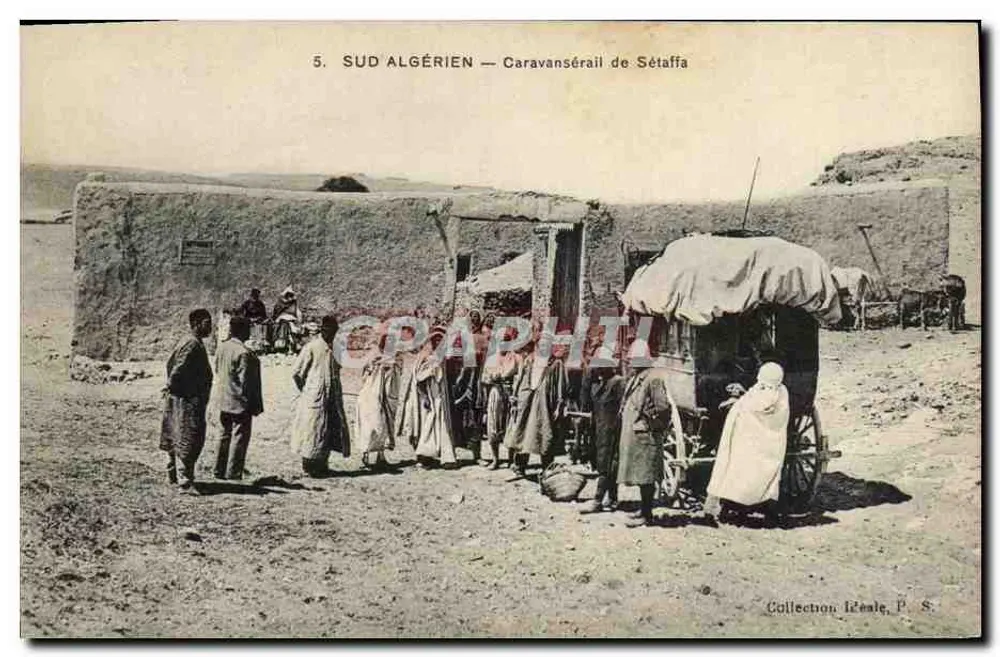 Południowy Algieria — Caravanserai w Sétaffie — Kolekcja Létale, P. 8 - Awers