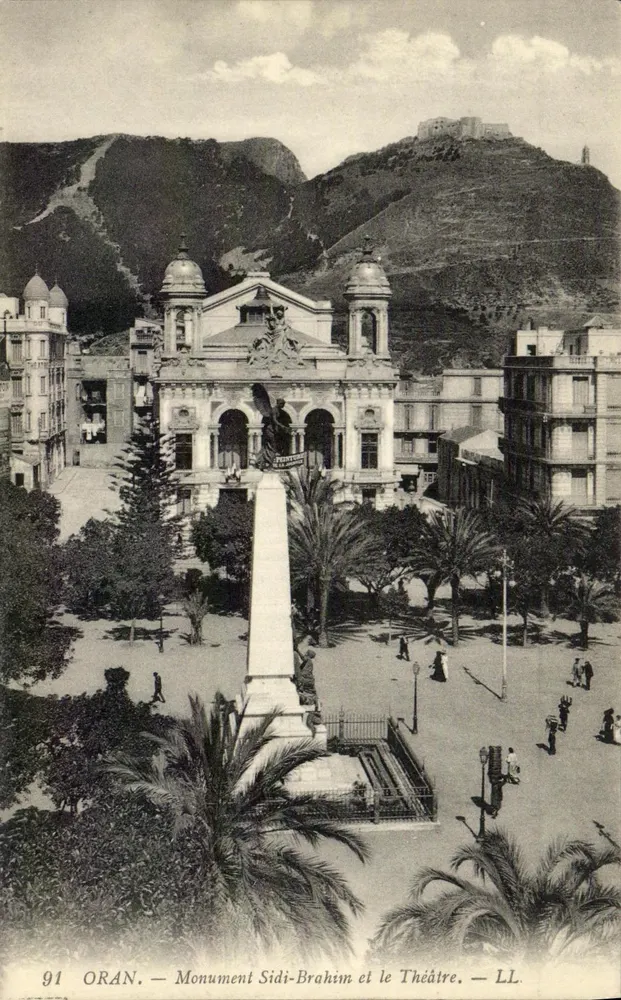 Oran — Denkmal Sidi-Brahim und das Theater — LL - Vorderseite