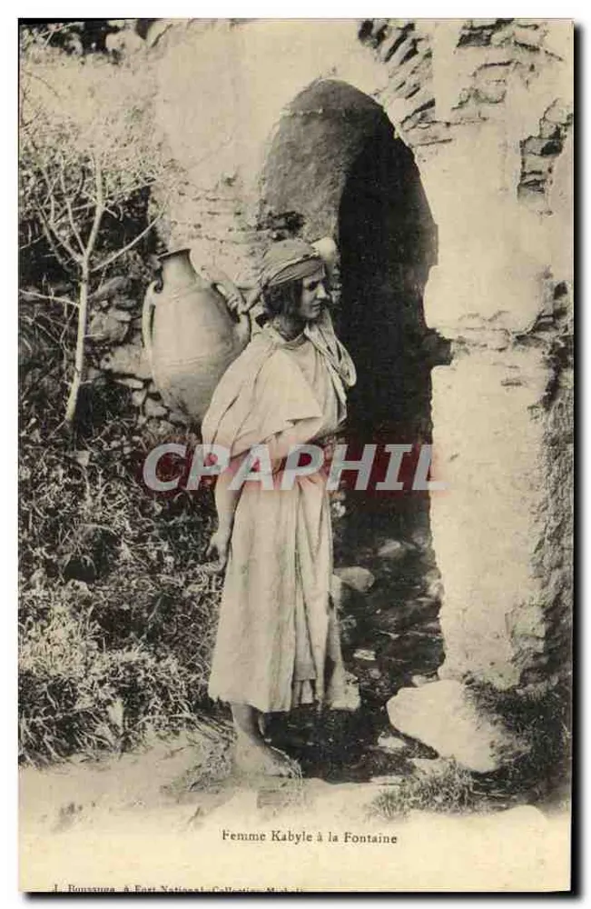 Kabyle Frau am Brunnen — A. Roussigna, Nationaler Verlag, Sammlung Michèle - Vorderseite