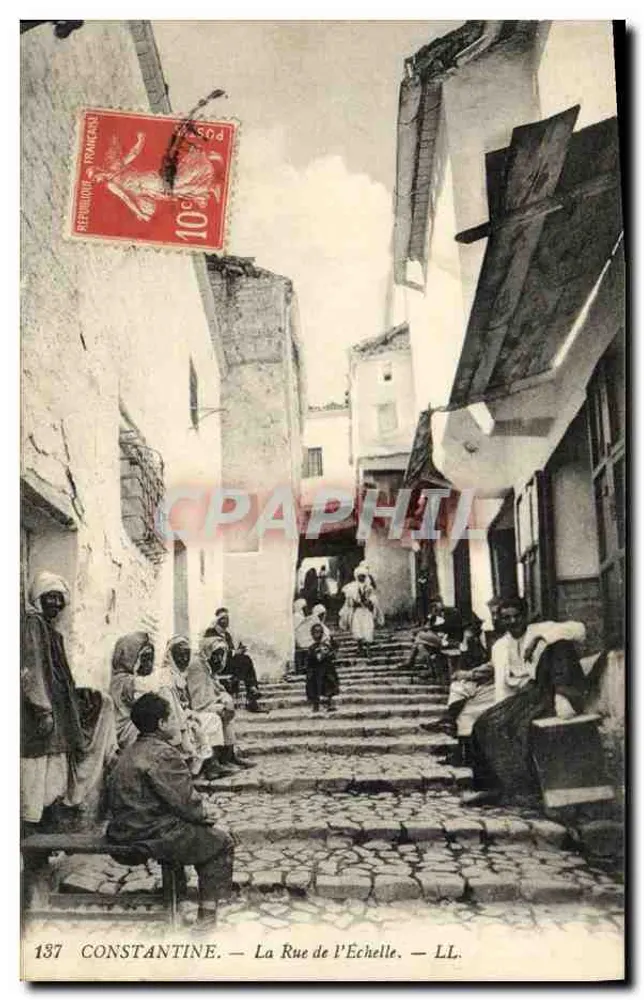 Constantine — La Rue de l'Échelle — LL. — n°137 - Voorkant