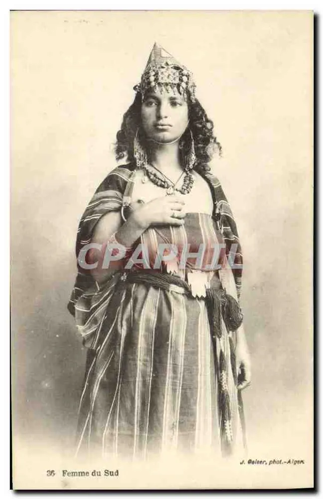 Frau des Südens — J. Gaiser, phot.-Alger, n°36 - Vorderseite