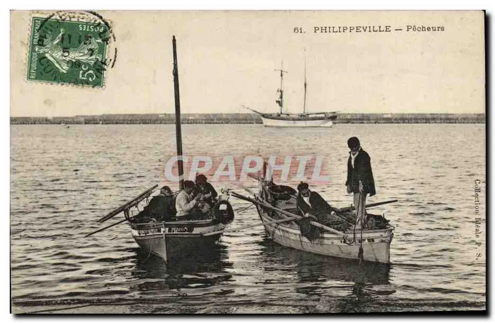 Philippeville — Pescadores — Coleção Meano S. - Frente