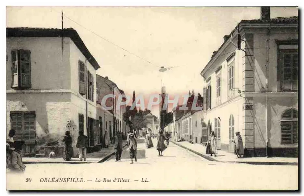 Orléansville — La Rue d'Illens — LL. — n°20 - Vorderseite