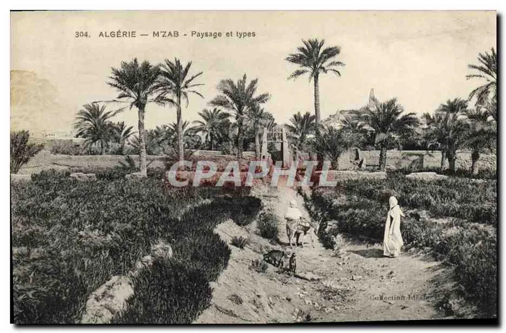 Argélia — M'ZAB — Paisagem e tipos — J. B. L. Edições - Frente