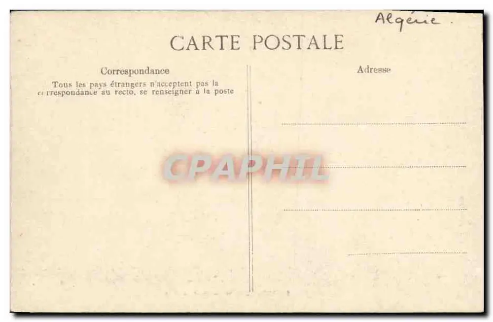 Tizi-Ouzou — Grande Rue — Sammlung von P. S. - Rückseite