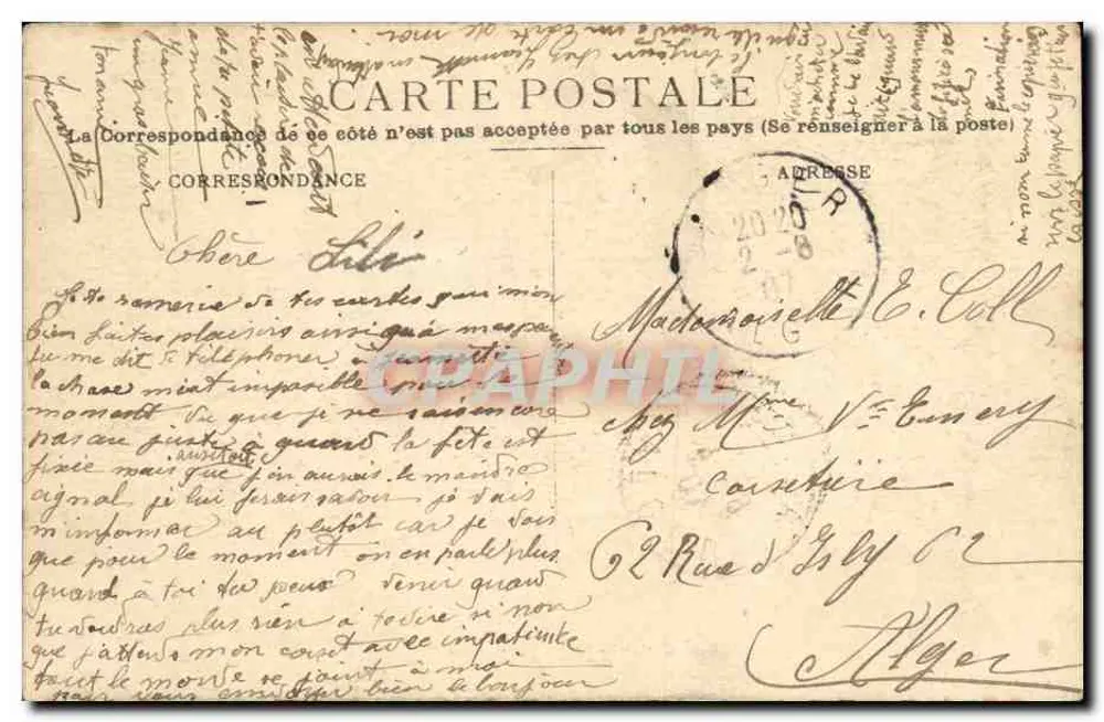 Tiïzi-Ouzou — Allgemeiner Blick — J. Geiser - Alger - Rückseite