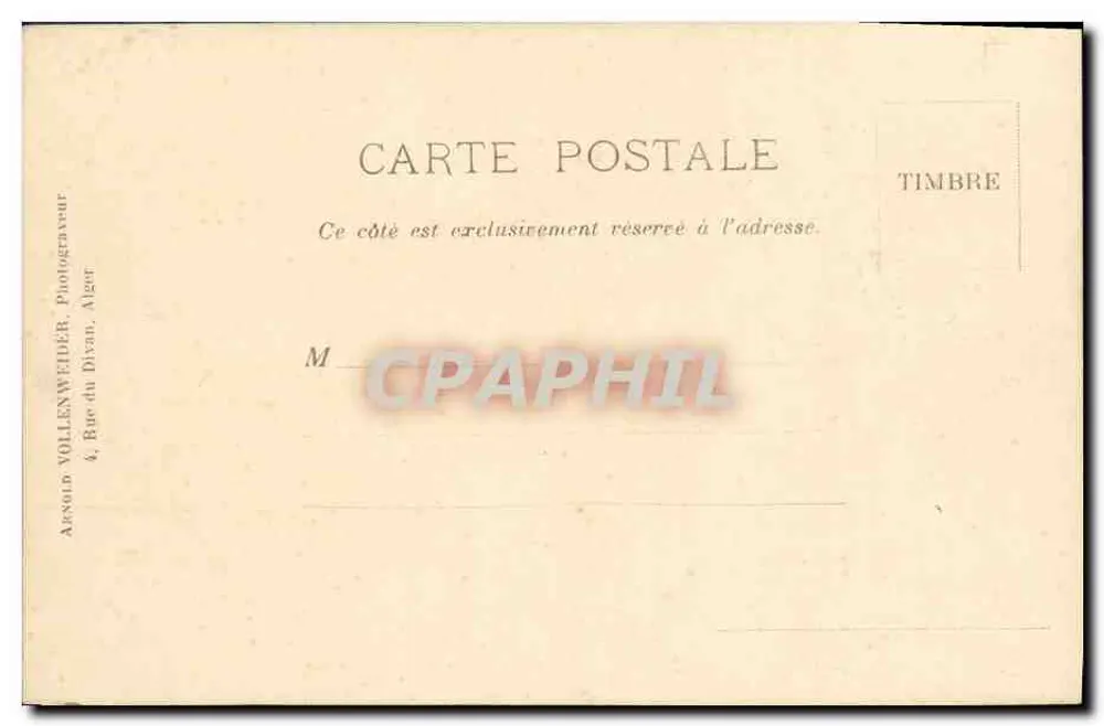 Café Maure — Alger — Arnold Vollenweider, n°15 - Rewers